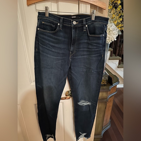 Hudson NWT SIZE 31 Barbara High-Waist Jeans Super Skinny Ankle Jeans - Picture 4 of 5